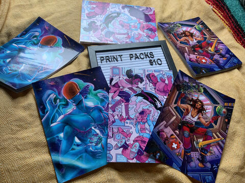 Art Prints The World Beyond Our Station A5 art prints.